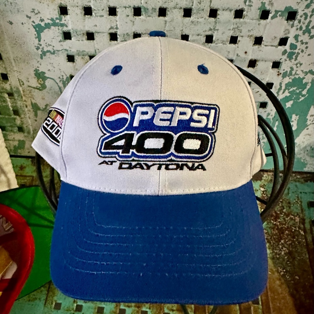 Vtg deadstock nwt Pepsi 400 At Daytona International Nascar 2000 500 Snapback Ha